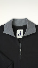 Quarter Zipper Knitted Shirt