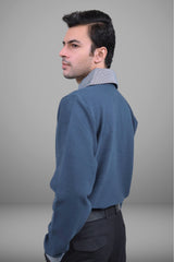 Quarter Zipper Knitted Shirt