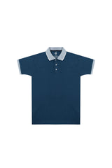 Royal Navy Admiral Polo with Jacquard Collar