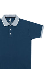 Royal Navy Admiral Polo with Jacquard Collar